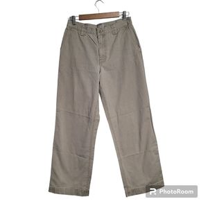 J. Crew Wide Leg High Rise Khaki Pants size 10